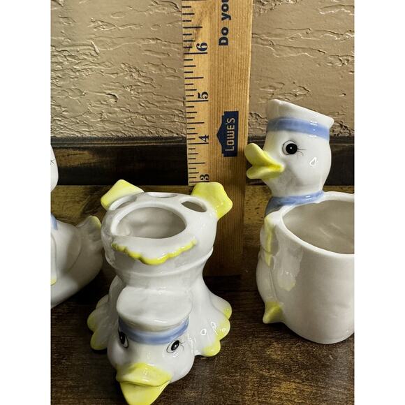 Sailor Duck Toothbrush Holder, Soap Dispenser, & Accessory Holder. Baby Ducks - Picture 11 of 13